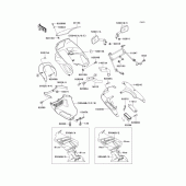 Схема узла: Cowling(1/2) для Kawasaki ZX600 Ninja ZX-6
