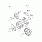 Схема узла: Сцепление для Kawasaki EX400 Ninja 400R ABS