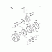 Схема вузла: Зчеплення для Kawasaki KX100