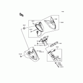 Схема узла: Taillight(s) для Kawasaki VN1700 Vulcan 1700 Vaquero ABS