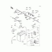 Схема узла: Электрооборудование для Kawasaki KLE500