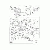 Схема вузла: Front bevel gear(1/3) для Kawasaki ZG1000 Concours