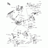 Схема узла: Выхлопная система для Kawasaki ZX1000 Ninja 1000 ABS