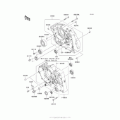 Схема вузла: Картер двигуна для Kawasaki KLX140 KLX140
