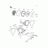 Схема узла: Воздушный фильтр для Kawasaki KX250/ KX252 KX250F