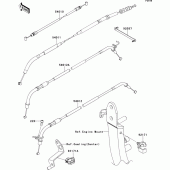 Схема узла: Тросики для Kawasaki ZR1000 Z1000 ABS
