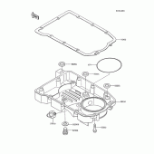 Схема вузла: Oil pan для Kawasaki ZX600 GPX600R