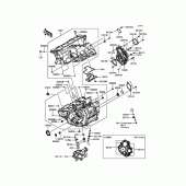 Схема узла: Картер двигателя для Kawasaki ZX1000 Ninja ZX-10R ABS