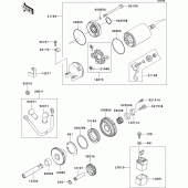 Схема узла: Starter motor для Kawasaki ZX1200 Ninja ZX-12R