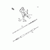 Схема вузла: Троси для Kawasaki KX65