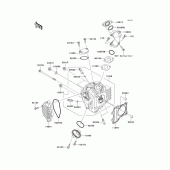 Схема вузла: Головка циліндра для Kawasaki KLX110 KLX110