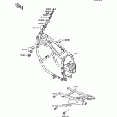Схема узла: Рама для Kawasaki ZX600 GPX600R