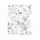 Схема узла: Топливный бак(1/2) для Kawasaki ZX1400 Ninja ZX-14R