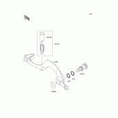 Схема узла: Лапка тормоза для Kawasaki KLX450 KLX450R