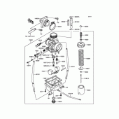 Схема вузла: Карбюратор для Kawasaki KX65