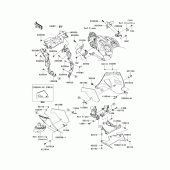 Схема вузла: Cowling lowers(1/2) для Kawasaki ZX1400 Ninja ZX-14R ABS