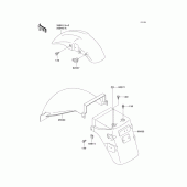 Схема узла: Крыло для Kawasaki EX500 GPZ500S