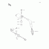 Схема узла: Система зажигания для Kawasaki BJ250