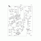 Схема узла: Carburetor(1/3) для Kawasaki KL650 KLR650