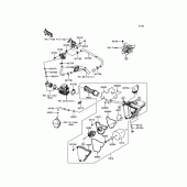 Схема узла: Воздушный фильтр для Kawasaki KLX150 KLX150L