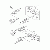 Схема вузла: Поворотники для Kawasaki ZR1200 ZRX1200R