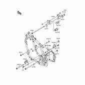 Схема вузла: Кріплення двигуна для Kawasaki VN400 Vulcan Drifter
