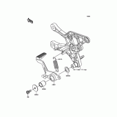 Схема узла: Лапка тормоза для Kawasaki ZR900 Z900 ABS