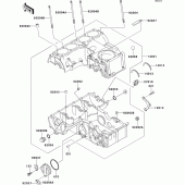 Схема вузла: Картер двигуна для Kawasaki ZR750 Zephyr