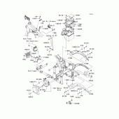 Схема узла: Крепление двигателя для Kawasaki VN900 VN900 Classic