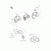 Схема узла: Meter(s) для Kawasaki ZX1400 ZZR1400 ABS