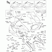 Схема вузла: Cowling(1/2)(zx1100-d3) для Kawasaki ZX1100 ZZ-R1100