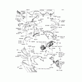 Схема узла: Облицовочные элементы для Kawasaki ZX1400 Ninja ZX-14