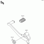 Схема вузла: Лапка гальма для Kawasaki BJ250 Estrella RS