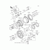 Схема вузла: Зчеплення для Kawasaki VN1600 Vulcan 1600 Classic