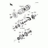Схема вузла: Secondary shaft для Kawasaki ZG1200 Voyager XII