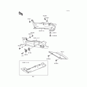 Схема вузла: Side covers/chain cover(1/2)(zx600-e5) для Kawasaki ZX600 Ninja ZX-6