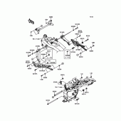 Схема вузла: Кріплення двигуна для Kawasaki ZR800 Z800 ABS