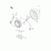 Схема узла: Генератор для Kawasaki KL250 KL250 Super Sherpa