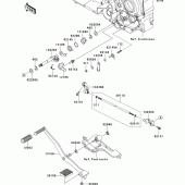 Схема узла: Переключатель передач для Kawasaki VN1700 VN1700 Classic ABS