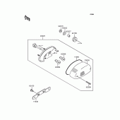 Схема вузла: Задній ліхтар (Стоп-сигнал) для Kawasaki ZR1100 Zephyr 1100
