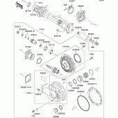 Схема вузла: Drive shaft/final gear(1/2) для Kawasaki ZG1000 1000GTR