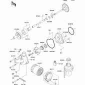 Схема вузла: Масляний насос для Kawasaki ZX636 Ninja ZX-6R