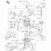 Схема вузла: Карбюратор(1/2) для Kawasaki VN800 Vulcan 800 Drifter