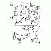 Схема вузла: Ignition switch/locks/reflectors для Kawasaki ZG1000 Concours