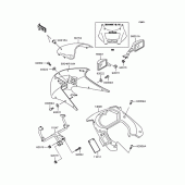 Схема узла: Обтекатель (EX250-H6) для Kawasaki EX250 ZZR250