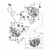 Схема вузла: Картер двигуна для Kawasaki KX250/ KX252 KX250F
