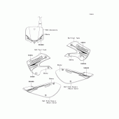 Схема вузла: Decals(ebony)(a9f) для Kawasaki KLX110 KLX110