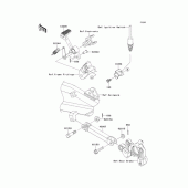 Схема вузла: Лапка гальма для Kawasaki ZR1200 ZRX1200 DAEG