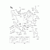 Схема вузла: Cowling lowers(1/2)(zx750-p1) для Kawasaki ZX750 Ninja ZX-7R