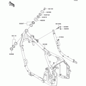 Схема вузла: Рама для Kawasaki VN800 Vulcan 800 Drifter